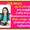 Coffee Board Recruitment 2024